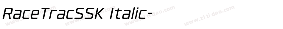 RaceTracSSK Italic字体转换